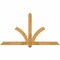 Ekena Millwork Redmond Rough Sawn Timber Gable Bracket, Western Red Cedar, 72"W x 39"H x 2"D x 4"F, 13/12 Pitch GBW072X39X0204RED00RWR - alternate 1